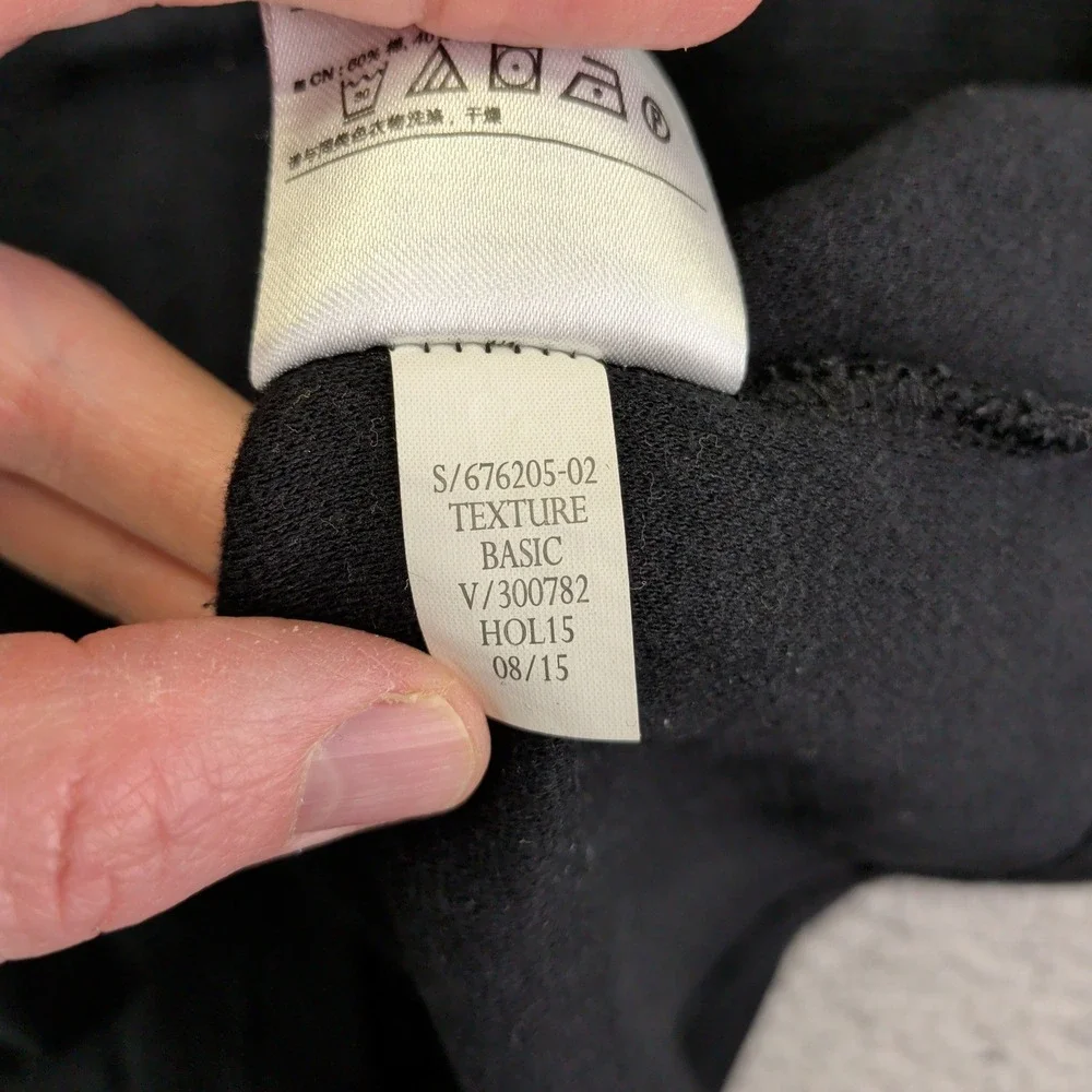 Banana Republic Men‎ Black Quarter Zip Pullover Sweatshirt Size Medium Casual